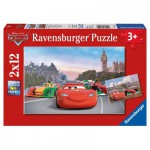  Ravensburger-07554 2 Puzzles - Cars à Paris et à Londres