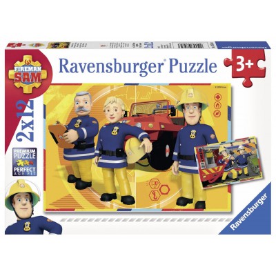 Ravensburger-07584 2 Puzzles - Fireman Sam