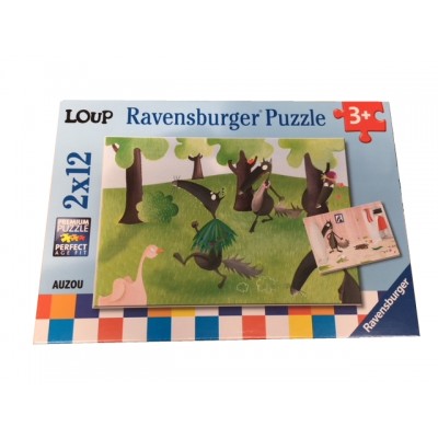 Ravensburger-07627 2 Puzzles - Loup