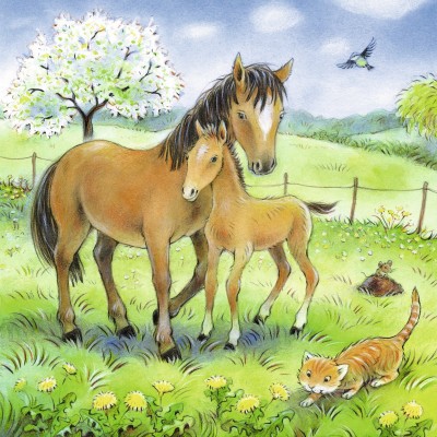 Ravensburger-08029 3 Puzzles - Câlins