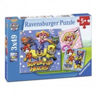  Ravensburger-08036 3 Puzzles - Pat' Patrouille