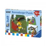  Ravensburger-08057 3 Puzzles - Loup
