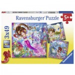  Ravensburger-08063 3 Puzzles - Sirènes