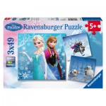  Ravensburger-09264 3 Puzzles - Disney La Reine des Neiges