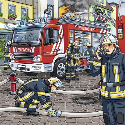 Ravensburger-09335 3 Puzzles - Les Secours