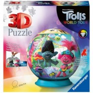  Ravensburger-11169 Puzzle 3D - DreamWorks - Trolls