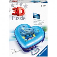  Ravensburger-11172 Puzzle 3D - Boîte Coeur - Monde Sous-Marin