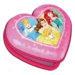  Ravensburger-11234 Puzzle 3D - Boite Coeur - Disney Princess