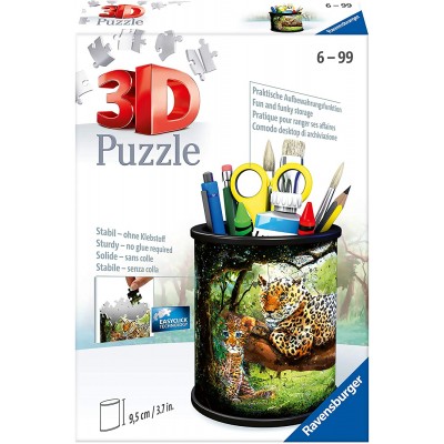 Ravensburger-11263 Puzzle 3D - Pot à Crayons - Tiger