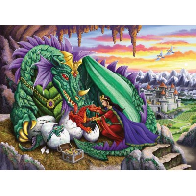 Puzzle Ravensburger-12655 Pièces XXL - Reine des Dragons