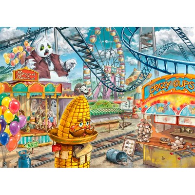 Ravensburger-12936 Escape Puzzle Kids - Le parc d'attractions