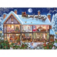 Puzzle  Ravensburger-12996 Pièces XXL - Noël à la Maison