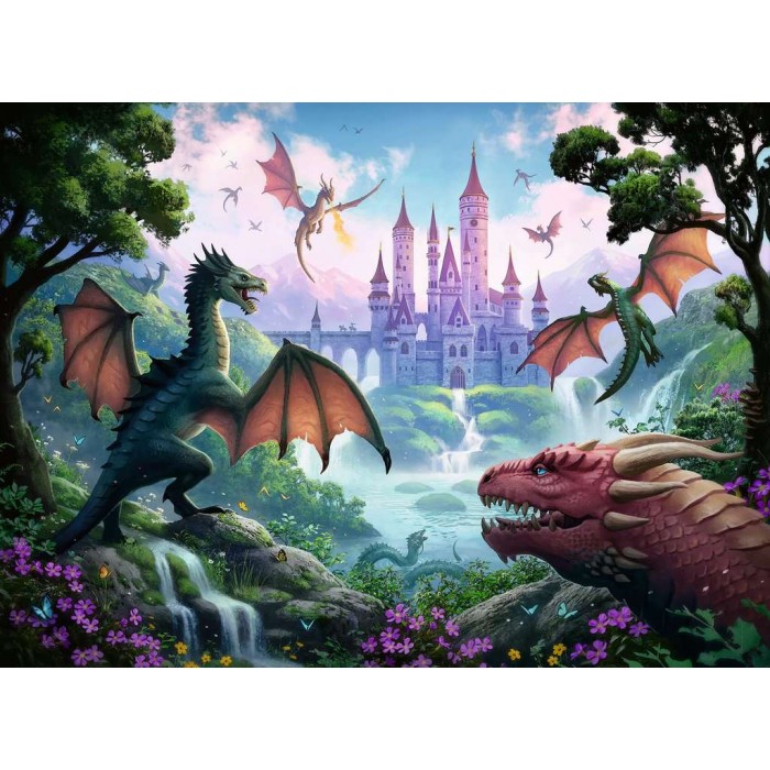 Puzzle Ravensburger-13356 Pièces XXL - Dragon magique