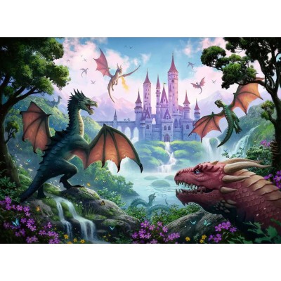 Puzzle Ravensburger-13356 Pièces XXL - Dragon magique