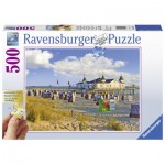  Ravensburger-13652 Puzzle XXL - Chaises de Plage à Ahlbeck
