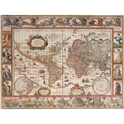 Puzzle Ravensburger-16633 Mappemonde