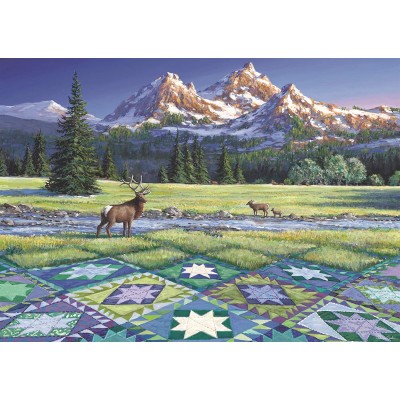 Puzzle Ravensburger-16788 Pièces XXL - Mountain Quiltscape