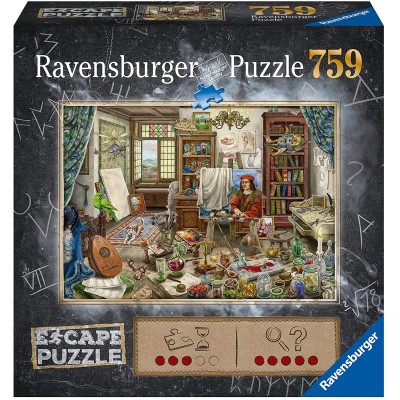 Ravensburger-16843 Escape Puzzle - Atelier d'Artiste