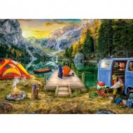 Puzzle  Ravensburger-16994 Camping Holiday