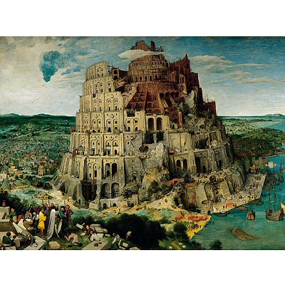 Puzzle Ravensburger-17423 Brueghel : La construction de la Tour de Babel