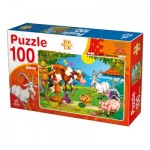 Puzzle  Deico-Games-76601 Animaux de la Ferme