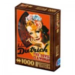 Puzzle  Dtoys-69559 Poster vintage - Marlene Dietrich, The Devil is a Woman