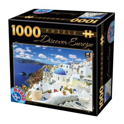 Puzzle Dtoys-74874 Discover Europe - Santorin