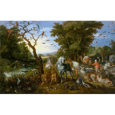 Puzzle DToys-75253 Brueghel Pieter - Entrée des Animaux dans l'Arche de Noé