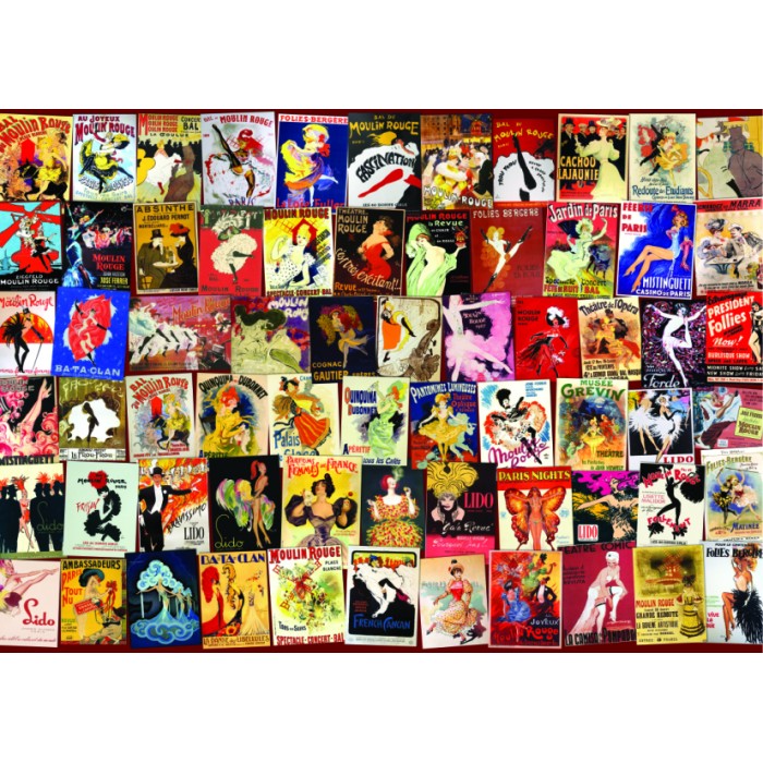 Puzzle Dtoys-75291 Vintage Collage - Cabaret