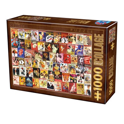 Puzzle Dtoys-75291 Vintage Collage - Cabaret