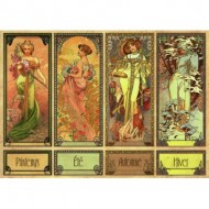 Puzzle  Dtoys-75901 Mucha Alfons - Seasons