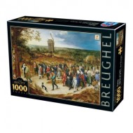 Puzzle  Dtoys-76854 Brueghel le Jeune - The marriage procession