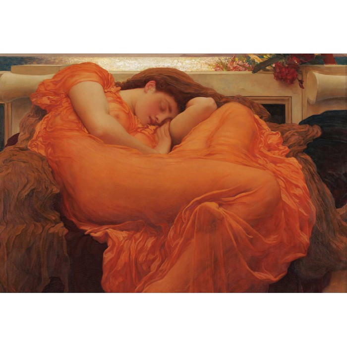 Puzzle  DToys-81131 Frederic Leighton - Flaming June - Détail