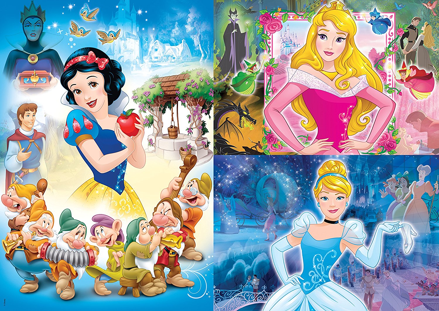 Puzzle cadre 30-48 p - Nous sommes les princesses Disney
