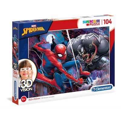 Puzzle Clementoni-20148 3D Vision - Spider-Man