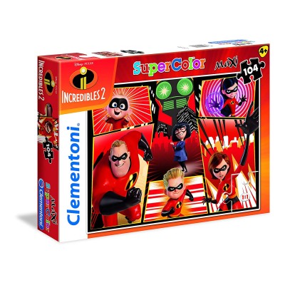 Puzzle Clementoni-23723 Pièces XXL - The Incredibles 2