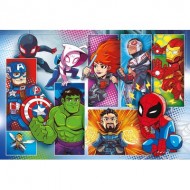 Puzzle  Clementoni-24208 Pièces XXL - Marvel Super Heroes