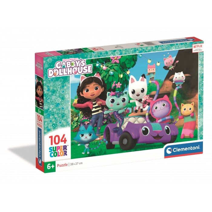 Puzzle  Clementoni-25034 Gabby Et La Maison Magique