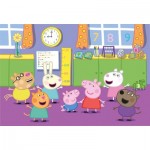  Clementoni-25458 Puzzle Géant de Sol - Peppa Pig