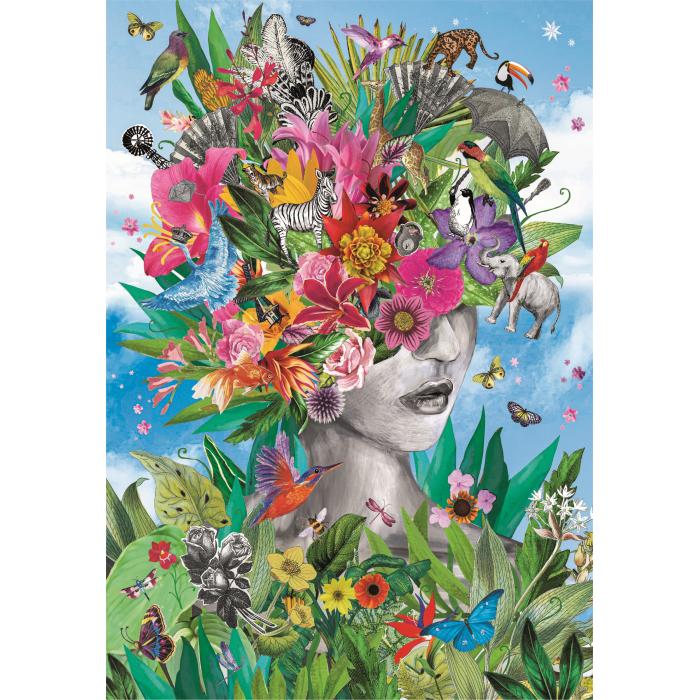 Puzzle  Clementoni-35526 La Tête Dans La Jungle