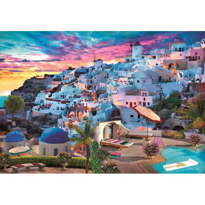 Puzzle  Clementoni-35540 Vue sur la Grèce
