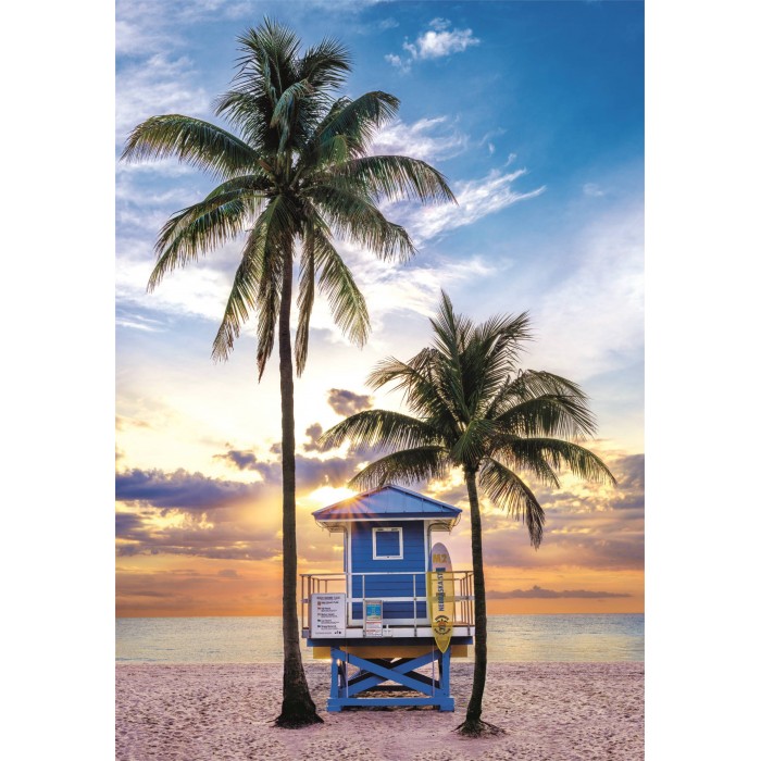 Puzzle  Clementoni-35574 Floride, Miami Beach