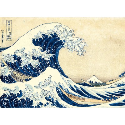 Puzzle Clementoni-39378 Hokusai : La Vague