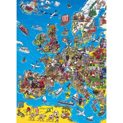 Puzzle Clementoni-39384 Carte de l'Europe