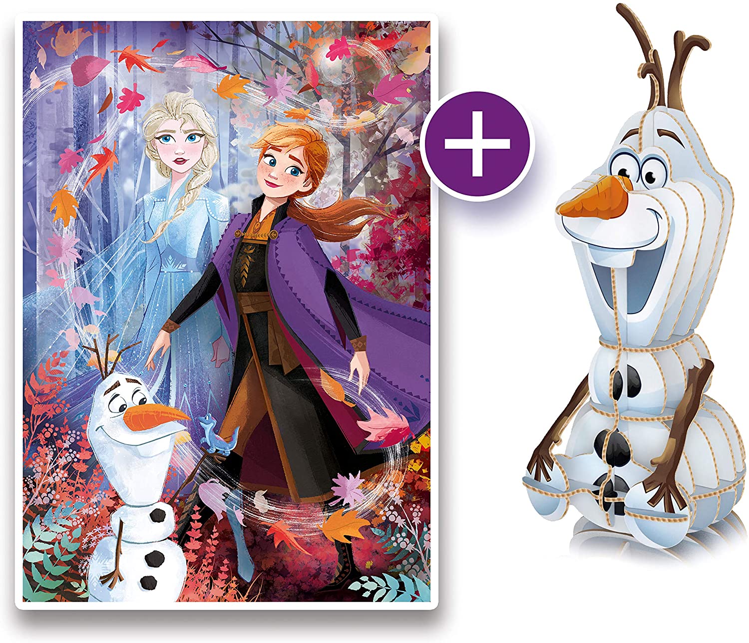 Puzzle 30 pièces La Reine des Neiges 2 Elsa Anna Olaf Frozen