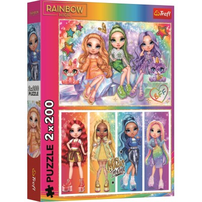 Puzzle Trefl-13335 Poupées Arc-En-Ciel - MGA Rainbow High