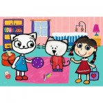 Puzzle  Trefl-17343 Kittykit with friends