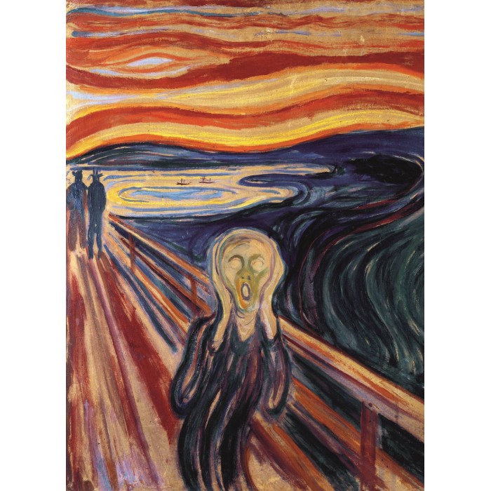 Trefl-20252 Puzzle en Bois - Edvard Munch