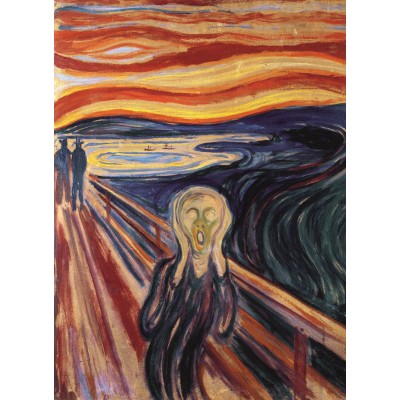 Trefl-20252 Puzzle en Bois - Edvard Munch