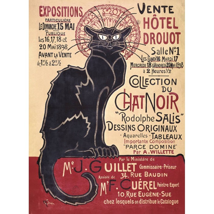 Trefl-20254 Puzzle en Bois - Théophile Alexandre Steinlen